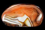 Polished, Banded Carnelian Agate - Madagascar #145950-2